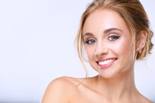 Portrait of beautiful woman on white background-img-blog