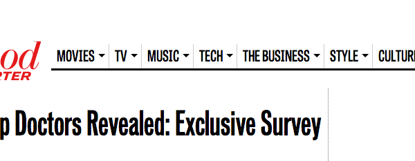 Headline of Hollywood reporter article