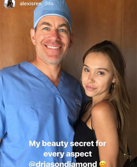 Alexis Ren with Dr. Diamond