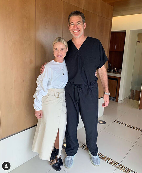 Becca Tobin with Dr. Diamond