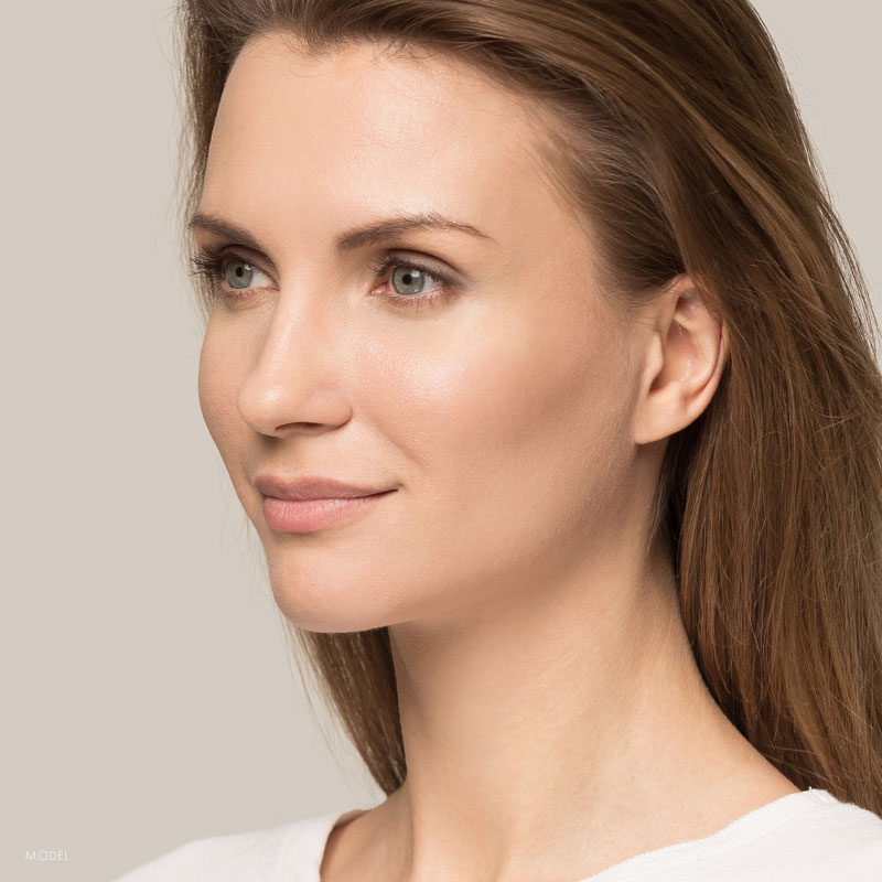 woman looking off
