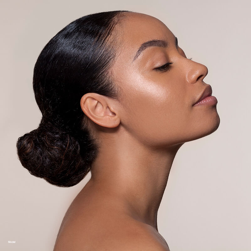 Young woman with glowing skin