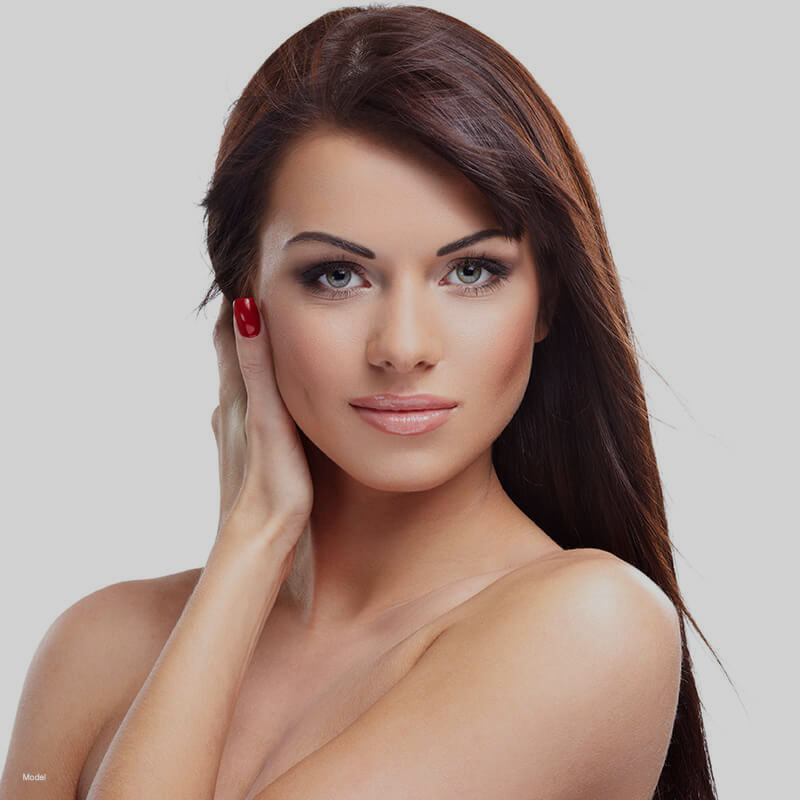 Young woman with dark hair