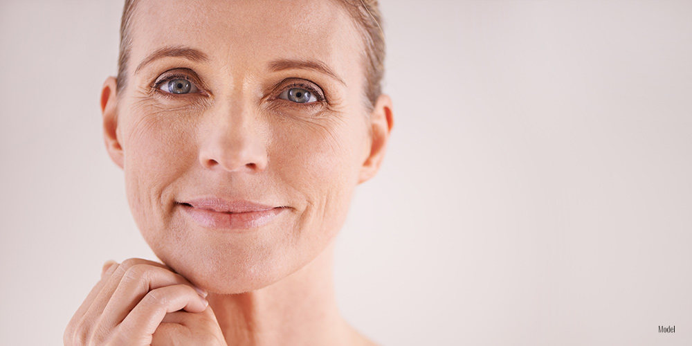 close up of a female face